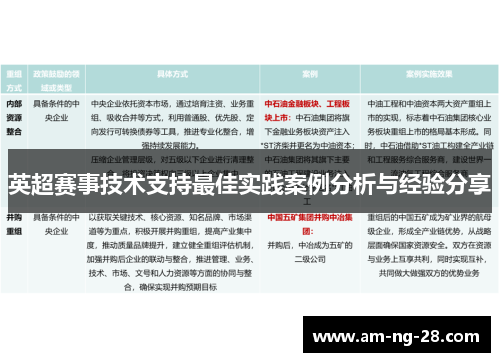 英超赛事技术支持最佳实践案例分析与经验分享